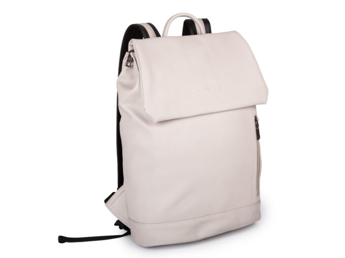 elegancki-plecak-na-laptopa-damski-912qlx-1.jpg Elegancki beżowy plecak damski miejski / do pracy A4 na laptopa 15.6" | Ładne Torby.pl - obrazek 1