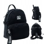 Mały plecak czarny mini na wycieczkę dla dziewczyn GoPack GoPack | Moda Sklep EMPIK.COM