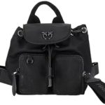 Pinko Damski plecak Vagabond Mini plecak nylonowy z recyklingu, Z99b, czarny, limuzyna, kolor blokowy, Z99b czarny limuzyna blok kolorowy, jeden rozmiar : Amazon.pl: Moda