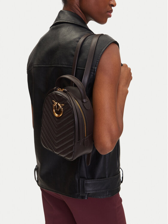 pinko-plecak-827wmm-1.jpg PINKO Plecak Love Click Mini Backpack PE 25 PLTT 103614 A1J2 Brązowy | Modivo.pl - obrazek 1