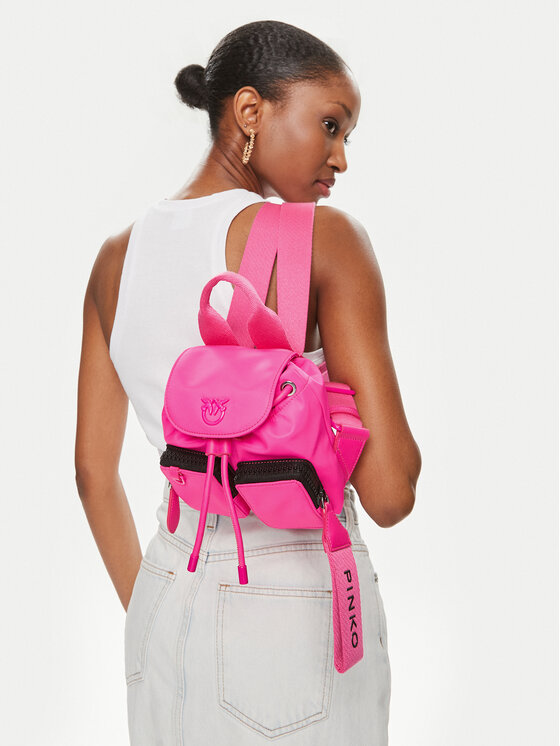 pinko-plecak-930isv-1.jpg Plecak Pinko Vagabond Backpack Mini PE 24 PLTT 102742 A1J4 Różowy | Eobuwie.com.pl - obrazek 1