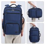 Granatowy Plecak Walizka 2w1 Ryanair 55x40x20 cm Duży Bagaż Podręczny Flex Kono | Moda Sklep EMPIK.COM