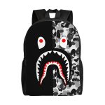 Plecak szkolny Bape Shark Camo Unisex, torba na książki, codzienny plecak dzienny Inna marka | Sklep EMPIK.COM