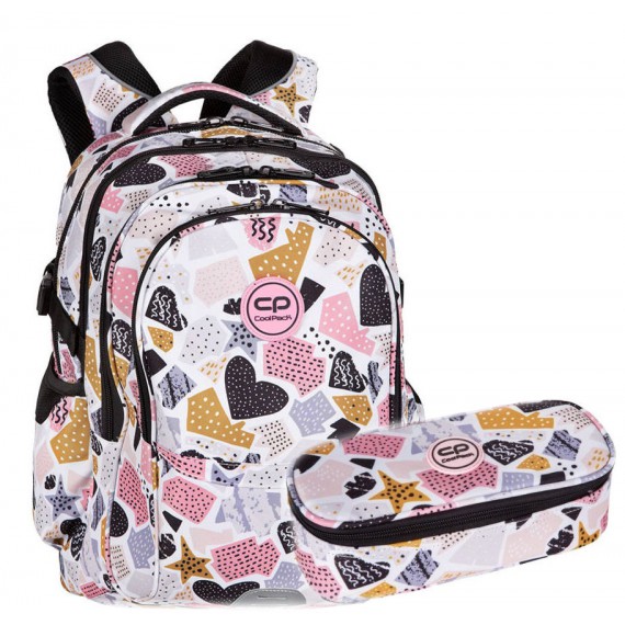 plecak-coolpack-dla-dziewczynki-435wxr-1.jpg Coolpack Plecak szkolny młodzieżowy Factor Straciatella - obrazek 1