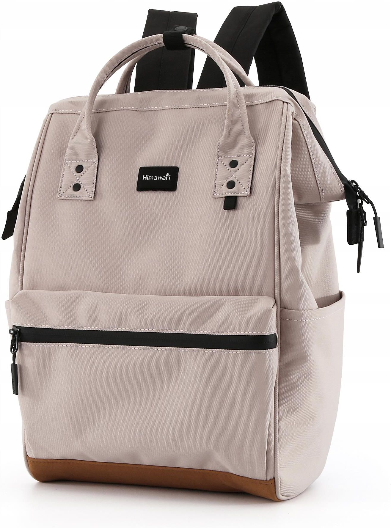 plecak-damski-na-laptopa-452uhy-1.jpg Himawari Plecak damski 124 na laptopa 15" z Usb wodoodporny beżowy (6972821265903) - obrazek 1