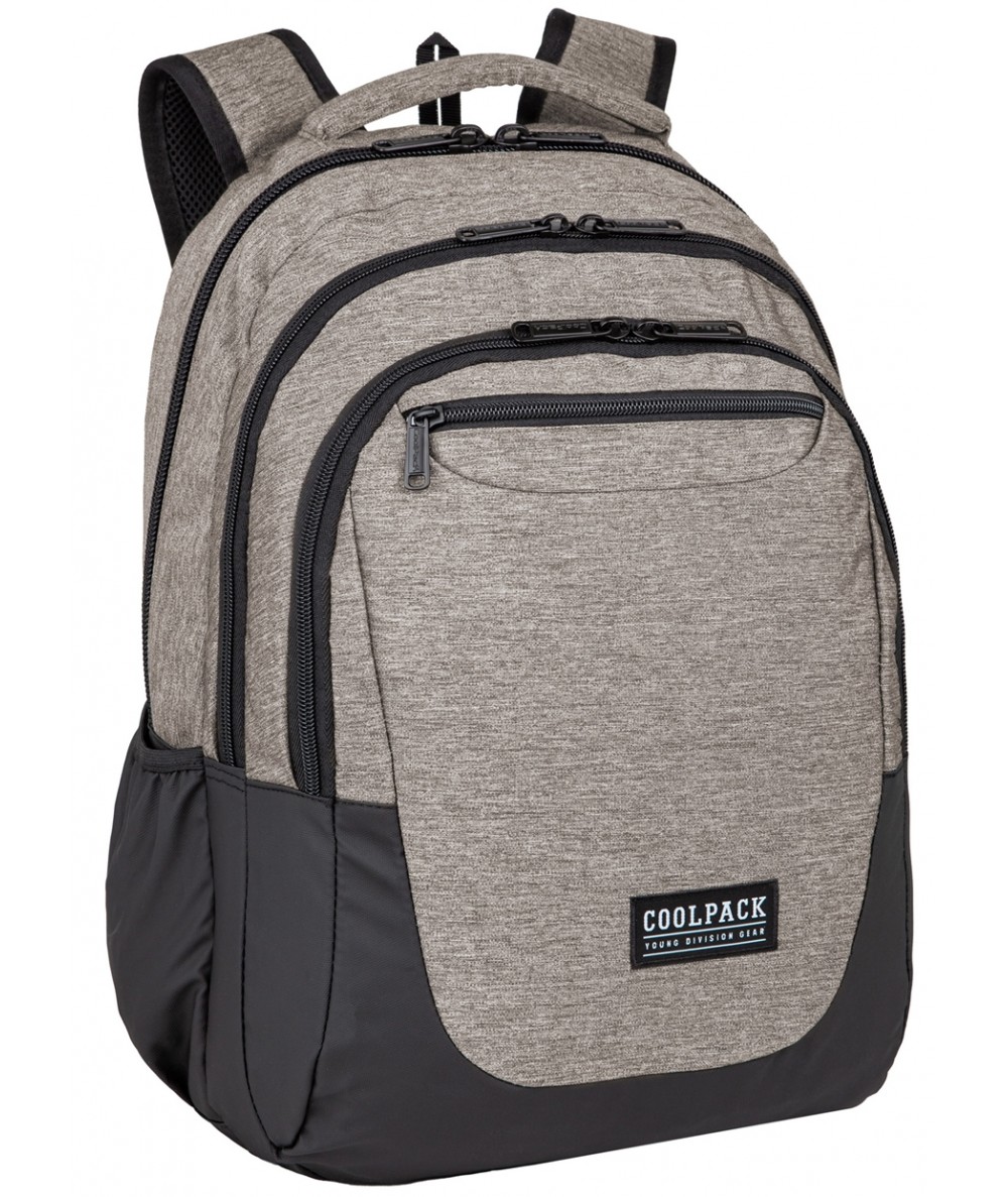 plecak-do-szkoly-sredniej-060bco.jpg Plecak do liceum szary CoolPack SNOW GREY melanż SOUL CP 18" - obrazek 1