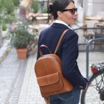 Elegancki plecak damski skórzany premium MARCO MAZZINI brązowy