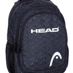 Czarny plecak młodzieżowy HEAD 3D BLACK szkolny męski 29L