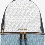Michael Kors Rhea Medium Plecak Niebieski Biały Ceny i opinie Ceneo.pl