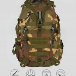 Plecak Turystyczny Trekkingowy Wojskowy Taktyczny Sportowy Moro Męski Xl