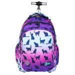 Plecak na kółkach dla dziewczynki kotki ombre ST.RIGHT NIGHT CATS 26L