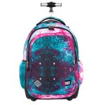 Plecak na kółkach dla dziewczynki, galaktyka, różowy, St.Right Nebula St.Right | Sklep EMPIK.COM