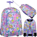 CoolPack Alan Plecak Szkolny Na Kółkach Pastel Hearts F124832