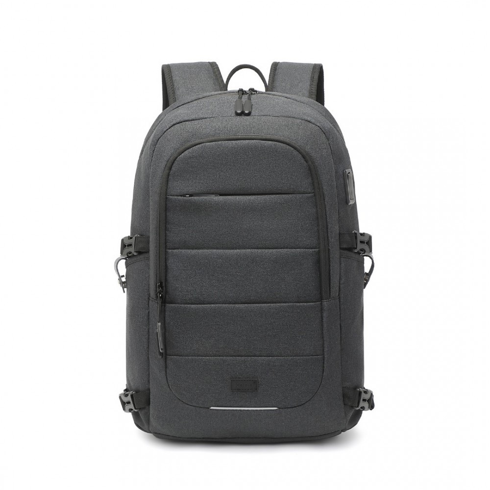 plecak-na-laptopa-15-6-964ewz-1.jpg Czarny Plecak Męski na Laptopa 15,6" USB typu C dla Informatyka Etro - obrazek 1