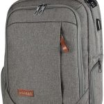 Wodoodporny biznesowy plecak na laptopa 17,3" z wbudowanym portem USB firmy KROSER, KTF757