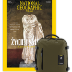 Roczna prenumerata National Geographic z małym plecakiem torbą khaki NG OCEAN (poj. 23 l.)