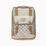 Plecak Doughnut Macaroon Kaleido Series Mushroom Checked 16L D010KD 000195 dla każdego, beżowy