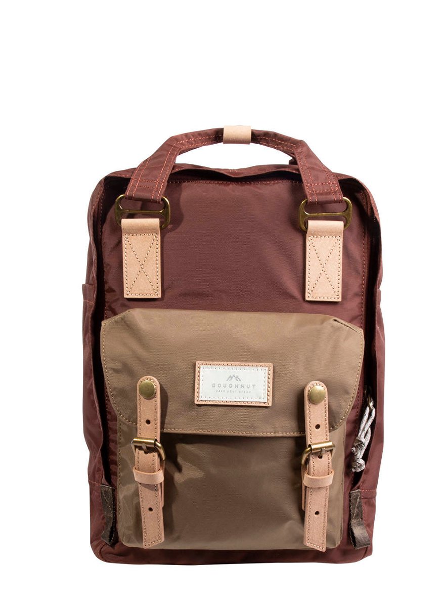 plecaki-doughnut-678tbx-1.jpg Plecak na laptopa 14" Doughnut Macaroon Jungle maroon / khaki Doughnut | Sklep EMPIK.COM - obrazek 1