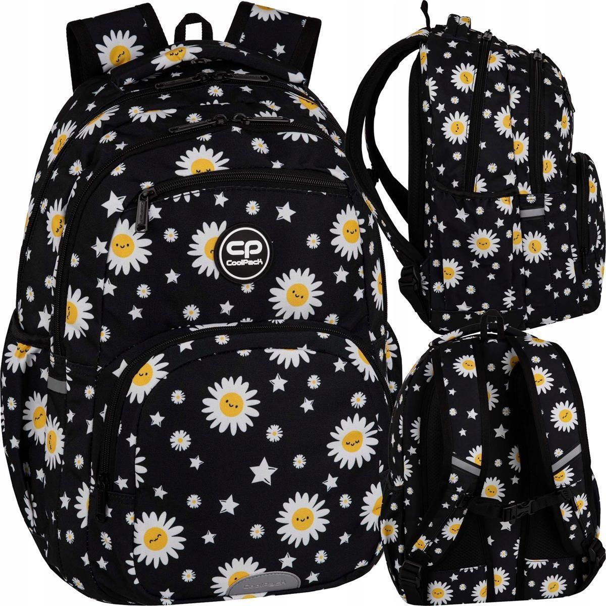 plecaki-mlodziezowe-dla-dziewczyn-570dly.jpg CoolPack Pick Plecak Szkolny Młodzieżowy Daisy Black F099817 - obrazek 1