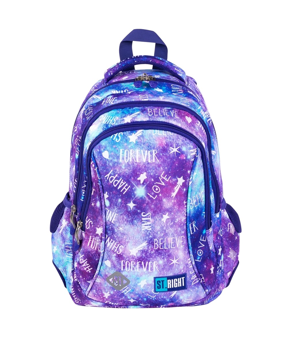 plecaki-szkolne-dla-dziewczyn-810ecn-1.jpg Plecak szkolny dla dziewczynki GALAXY GIRL ST.RIGHT pastelowy 20L BP26 - obrazek 1