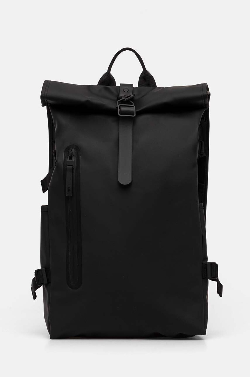 rains-plecak-333gec-1.jpg Rains plecak 14340 Backpacks kolor czarny duży gładki | Answear.com - obrazek 1