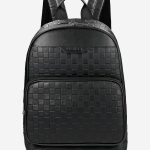 Czarny logowany plecak męski 80396 51 | Sklep online Wojas.pl