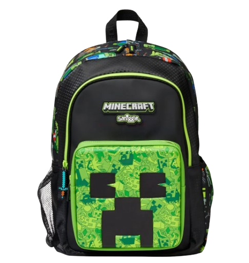 tornister-minecraft-437ice.png Duży plecak szkolny dla dzieci MINECRAFT tornister torba z usztywnieniem na plecy CREEPER tnt - obrazek 1